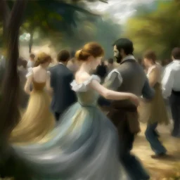 Soft Focus:A historical scene reimagined in an impasto impressionist style, with a focus on capturing the emotions and atmosphere of the time period. Combine impasto with elements of historical realism.