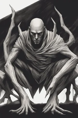 a stoic and brooding figure with enhanced strength and durability. They would possess a unique ability to manipulate shadows, using them for stealth and surprise attacks. Based on the SCP Foundation.