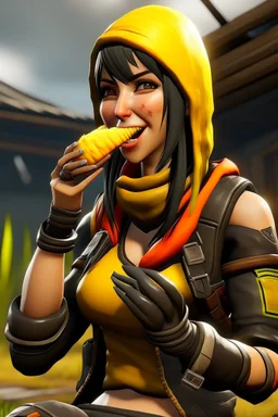 renegade raider eating banana