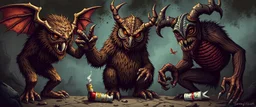bad ass drug junkie Rust Monsters, Owlbears, Mimics, and Mephits