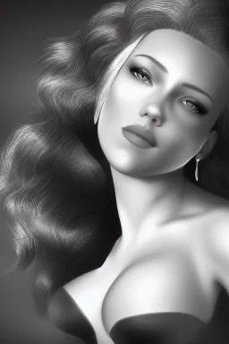 Animation photorealistic Scarlett Johansson as Jessica Rabbit