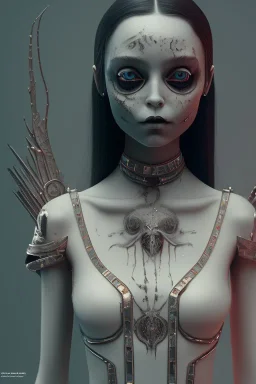 wednesday addams, hyper detail, octane render, unreal engine 5, 8k resolation