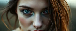 close up portrait of the sweetest soulfull magical woman with no makeup