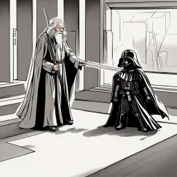 Gandalf meets Darth Vader