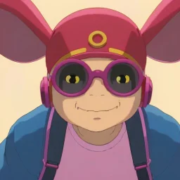 pixar style anamorphic cute smiling baby rabbit, smiling, cyberpunk headphone, sunglass, gangsta gold neckless, full body, magenta puffer jacket, manila city backdrop, dramatic lighting, hyper realistic, unreal engine 5, 16k