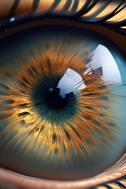 A close up image of an eye