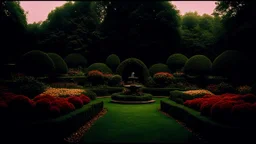 The garden of the moment Cinematic film still, shot on v-raptor XL, film grain, vignette, color graded, post-processed, cinematic lighting, 35mm film, live-action, best quality, atmospheric, a masterpiece, epic, stunning, dramatic