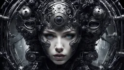 by Arthur Stanley Wilkinson, (x-ray effect but extremely beautiful:1.4), (intricate details, masterpiece, best quality:1.4) , in the style of nicola samori, Biomechanical cyberpunk, cybernetics, human-machine fusion, dystopian, organic meets artificial, dark, intricate, looking at viewer