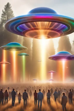 ufos rainbows