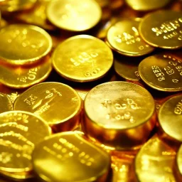 massive number of bloody gold coins