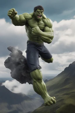 Hulk falling from the skye