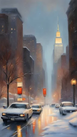 Tom Shropshire style New York City in winter