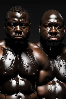 big black oily men