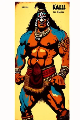 Great Kali Indian wrestler Carton 2d