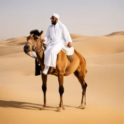 Cheikh Zayed on a camel