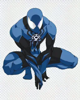 spider-man as DC blue lantern