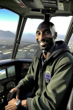 kobe bryant in a helicopter