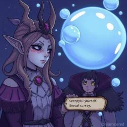 Dreamcore tends to include characters with surreal features. These characters aid in telling a story or creating a scenario that one might possibly see in a dream. Seeing yourself Bubbles RPG elements (text boxes, etc.)