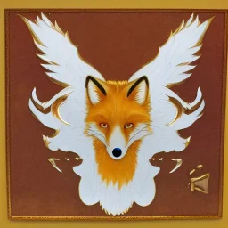 Gold Fox with five tails and wings