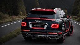 Bentley Bentayga UFO body kit mansory ,rear view, desktop wallpaper, 4K, Cinematic
