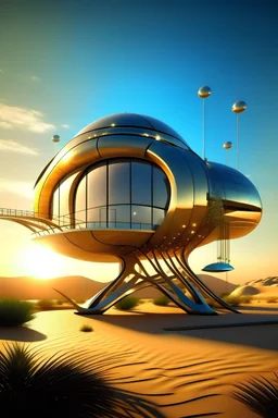 haus auf der sonne futuristisch