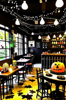 Halloween themed cafe