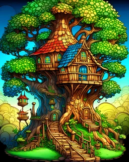 fairy tree house book cover for adults