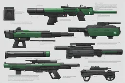 ASSEMBLY AND DISASSEMBLY FOR THE phaser blaster large grey gun green loader AND ALL VARIANTS - from the movie Blood Machines (2019) by Raphaël Hernandez, Ickerman, Joly-Gonfard