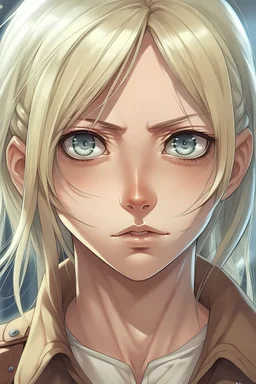 Attack on Titan Blonde girl with different eyes