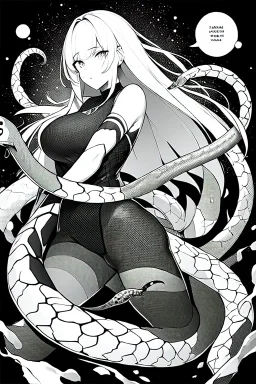 lots of snakes, greyscale