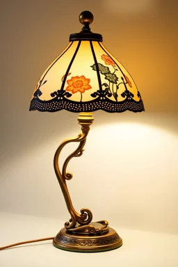 Create a product table lamp inspired by nyonya kebaya