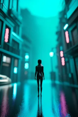 Ultra Realistic image, 25 years old brunette woman, Madrid, portrait, small stature, small chest, yakuza body tattoo, latex dress, short, rain, fog, night club Tokyo, people background, leds, neon, cyberpunk, vibrant color, highly detailed, art stations, concept art, smooth, unreal engine 5, god rays, ray tracing, RTX, lumen lighting, ultra detail, volumetric lighting.