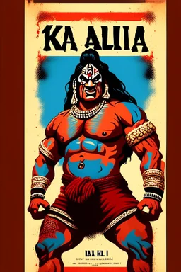 Great Kali Indian wrestler Carton 2d