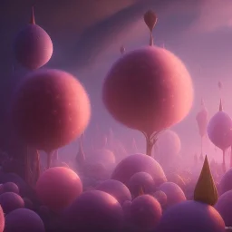 pixar style, volumetric pink sky environment and background, volumetric lighting, dramatic lighting, realistic painting of a strawberryjam glass, detailed digital painting, extreme dense and fine, anime, ornate, colour-washed colors, elegant, small minutiae, tiny features, particulars, centered, smooth, sharp focus, renderman gofur render, 8k, uhd, detailed eyes, realistic shaded volumetric lighting, caustics, backlight