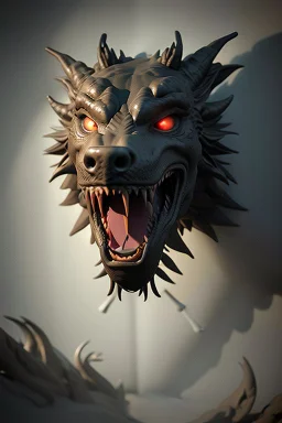 Dragon werewolf, cinema lighting, cinema 4d, octane render, 3d render, incrate detailed,fantasy art, photo realistic,