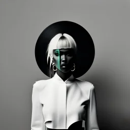 Album cover in minimalism brutal art shades fashion