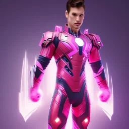 Cosmic super hero, , pink costume,4k image, full body men