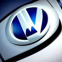 volkswagen brand logo futuristic