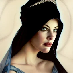 Epic Drawing of a Photorealistic dramatic hyperrealistic Liv Tyler,Crystal blue eyes arab ameera al taweel with black hair, white veil, elegant, by WLOP,Artgerm,Greg Rutkowski,Alphonse Mucha, Sandro Boticcelli ,Beautiful ,busty, dynamic,shadows,Artstation,concept design art,Octane render,8K