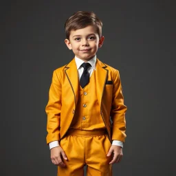 5 years old boy in sport suit suit full body shot