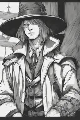 young witch hunter man