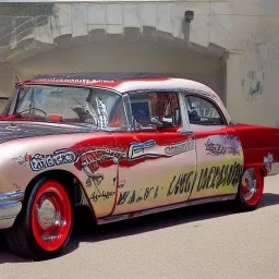 50'S GUITAR ROCKABILLY HOTROD SPACESHIP FUNNYCAR