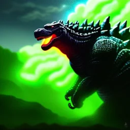 ultra detailed fullbody Drawing of Mech Godzilla ,with glowing Green eyes, extremely detailed digital painting, intrincate, extremely detailed face,crystal clear Big eyes, in the style of Pixar , mystical colors , perfectly centered image, perfect composition, rim light, beautiful lighting, 8k, stunning scene, raytracing