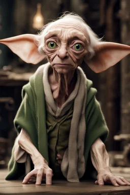 Dobby as an old man elf