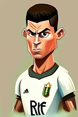 Cristiano Ronaldo Footballer ,cartoon 2d