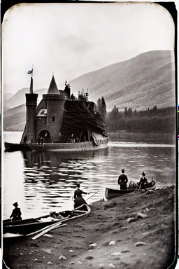 1890s Photograph of the Loch Ness Monster