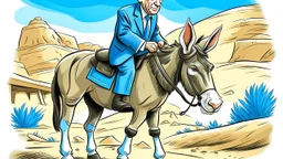 نتنياهو راكب حمار