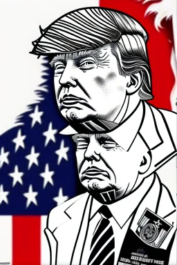Donald Trump as a character from Tokyo Ghoul