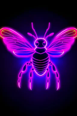 the neon esports logo featuring a bee with a pink and purple coat, with the text "BEICED" underneath in a modern font.