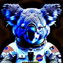 A koala bear as an astronaut